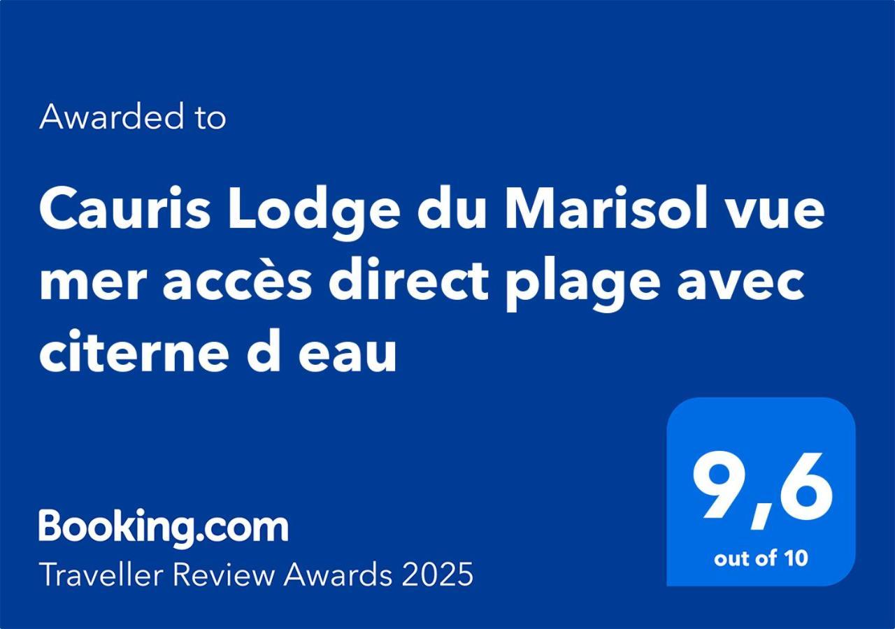 Cauris Lodge Du Marisol Vue Mer Acces Direct Plage Avec Citerne D Eau Le Gosier  Exterior photo